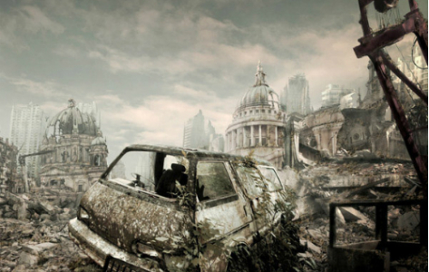 Destroyed-city