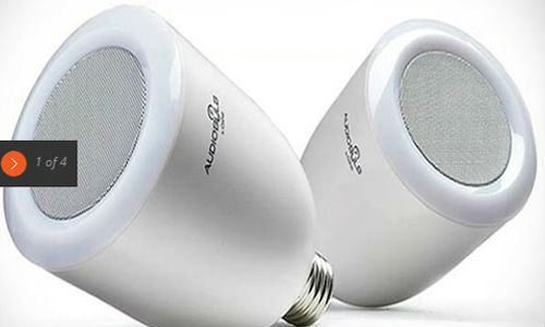 Wireless speaker light bulb
