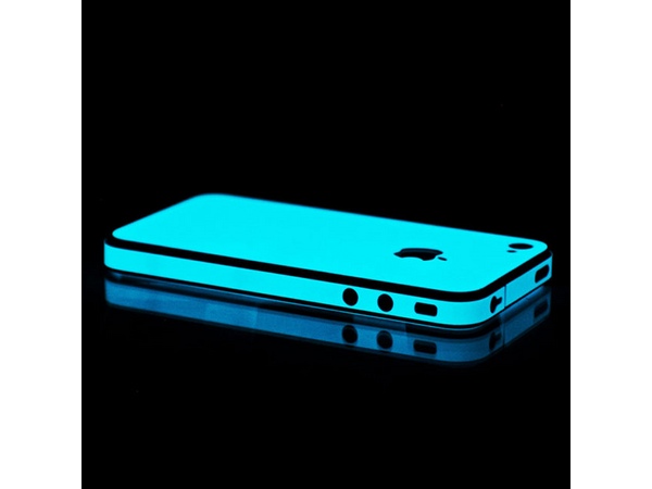 Blue Glow in the Dark iPhone Skin