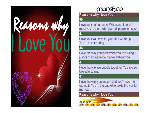 101 Reasons Why I Love You