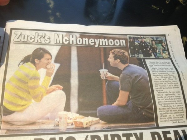 Facebook Millionaires Glamourous Marriege