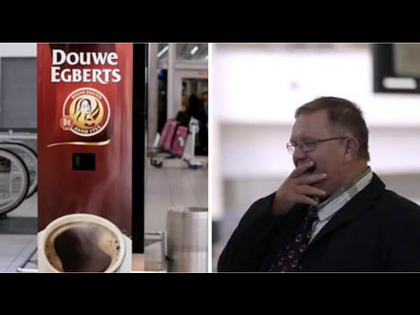 Tired People Get Free Coffee For Yawning