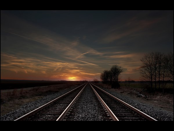 Railroad Sunset