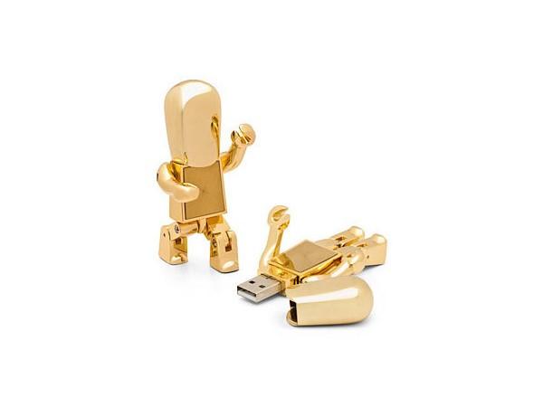 Golden Robot USB Flash