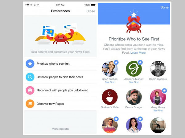 ഫേസ്ബുക്കില്‍ നിങ്ങള്‍ എന്ത് കാണണമെന്ന് ഇനി നിങ്ങള്‍ക്ക് തീരുമാനിക്കാം