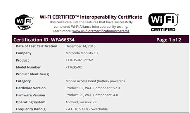 മോട്ടറോള മോട്ടോ Z പ്ലെ ഫോണിന് ന്യുഗറ്റ് സോഫ്റ്റ്‌വെയർ അപ്ഡേറ്റ്