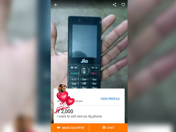 OLXല്‍ ലിസ്റ്റ് ചെയ്യപ്പെട്ട ജിയോ ഫോണ്‍ എന്തു കൊണ്ടു നിങ്ങള്‍ക്കു വാങ്