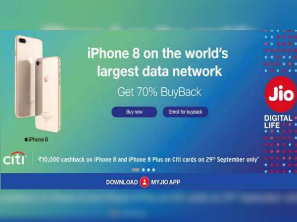 ആപ്പിള്‍ ഐഫോണ്‍ Xന്‌ 70% ക്യാഷ്ബാക്ക് ഓഫറുമായി റിലയന്‍സ് ജിയോ!