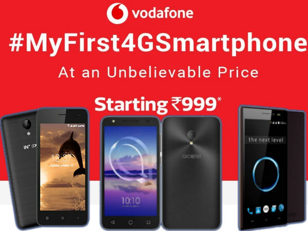 Vodafone と Flipkart が提携し、₹999 か​​らの 4G スマートフォンを提供