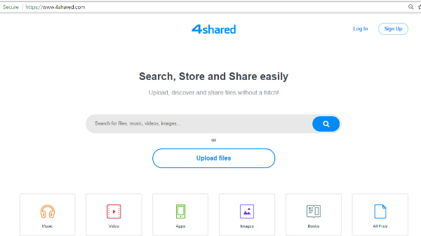 2. 4shared.com അല്ലെങ്കിൽ mediafire.com