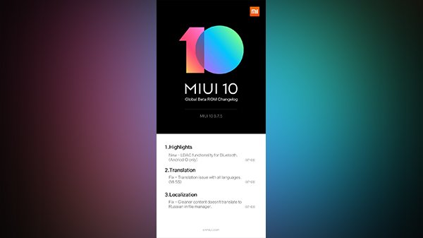 എംഐയുഐ 10 ചൈന ആല്ഫ ലഭ്യമായ ഫോണുകള്