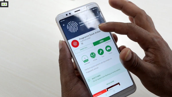 Fingerprint Quick Action