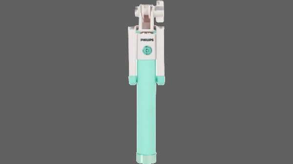 Philips Cable Selfie Stick (Cyan)