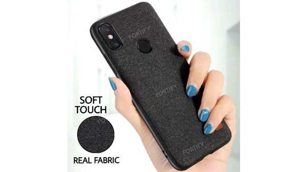 Fortify Premium Soft Fabric Hybrid Protective Back Cover Case