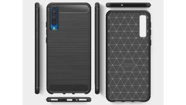 Johra® Imported Carbon Shock Proof Tough Rugged Slim Soft Armor Brushed Design Back Cover Case
