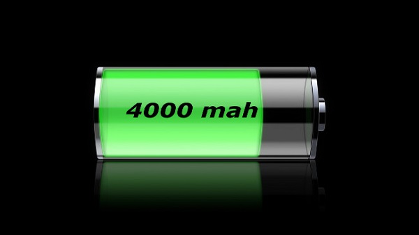 4000 എം.എ.എച്ച് ബാറ്ററി