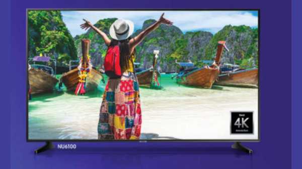 Samsung 138cm (55 inch) NU6100 UHD TV (MRP: Rs 1,04,900, After Discounts Rs 59,990)