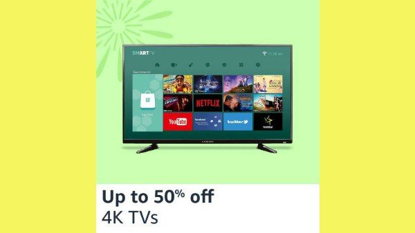 4K ടിവികളിൽ 50% വരെ കിഴിവ്