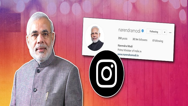 ഇൻസ്റ്റാഗ്രാമിൽ 30 ദശലക്ഷം ഫോളോവേഴ്സുമായി നരേന്ദ്ര മോദി