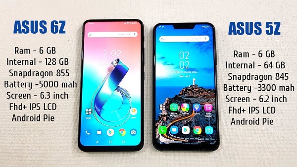 അസ്യൂസ് 6Z, അസ്യൂസ് 5Z സ്മാർട്ഫോണുകൾ