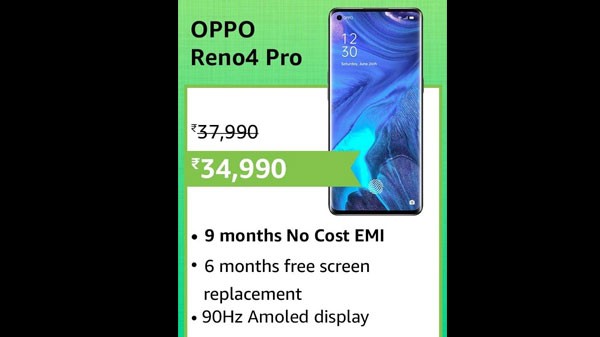8% കിഴിവിൽ ഓപ്പോ റെനോ 4 പ്രോ