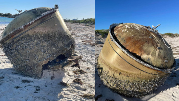 കടൽത്തീരത്ത് കൂറ്റൻ 'പേടകം' അടിഞ്ഞു; എന്തെന്ന് പിടികിട്ടുന്നില്ല... കടൽത്തീരത്ത് കൂറ്റൻ 'പേടകം' അടിഞ്ഞു; എന്തെന്ന് പിടികിട്ടുന്നില്ല...