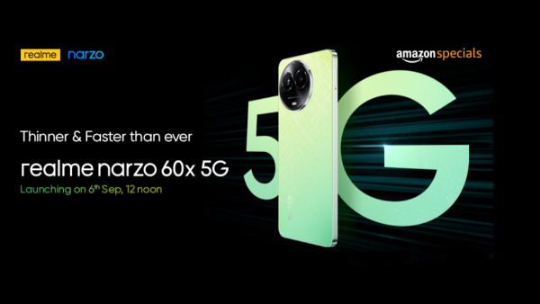 5ജിയുടെ മാന്ത്രികതയുമായി റിയൽമി നാർസോ 60x എത്തുന്നു!