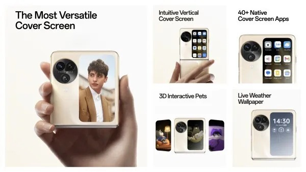 ഓപ്പോ ​ഫൈൻഡ് എൻ3 ഫ്ലിപ്പ് ട്രിപ്പിൾ ക്യാമറയുള്ള ആദ്യ ഫ്ലിപ്പ്ഫോൺ