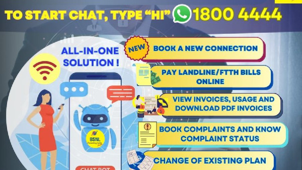  ബിഎസ്എൻഎൽ വാട്സ്ആപ്പ് ചാറ്റ്ബോട്ട് എത്തി