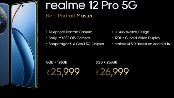 പെരിസ്കോപ്പ് ടെലിഫോട്ടോ ലെൻസുമായി റിയൽമി 12 പ്രോ 5ജി സീരീസ് എത്തി