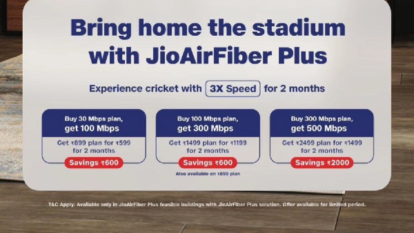 സൗജന്യമായി മൂന്നിരട്ടി ഡാറ്റ വേഗം ! ധൻ ധനാ ധൻ ഓഫറുമായി ജിയോ