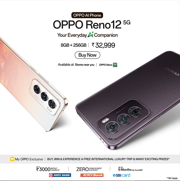 OPPO Reno12 5G: ഇത് ഒരു സ്മാർട്ട്ഫോണിനും അ‌പ്പുറമാണ്, ഒരു അ‌നുഭവമാണ്!