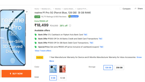 ഇത് ഡിസ്കൗണ്ടോ അ‌തോ മഹാമനസ്കതയോ; വെടിക്കെട്ട് ഡീലുമായി റിയൽമി