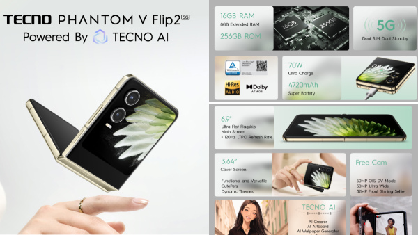 ഫാന്റം V ഫോൾഡ് 2, V ഫ്ലിപ്പ് 2 എന്നിവ പുറത്തിറക്കി ടെക്നോ